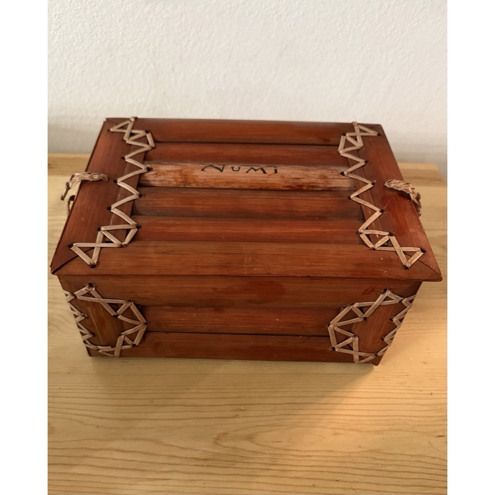 Numi Tea Bamboo Gift Box Decreative Wooden Tea Chest‎ Storqage Organizer